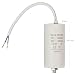 Condensador arranque motor electrico 30.0 uF 450 V con cable Blanco
