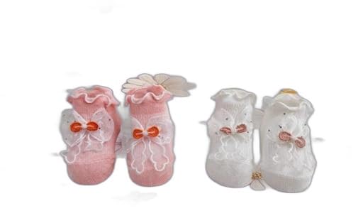 Soft Baby Booties with Cute Bow Design | Comfortable Non-Slip Kids Foot for Newborns and Toddlers | Stylish Baby Shoes for Boys & Girls|PRA-P2000-image-28