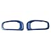FSYHKJ 2pcs ABS Car Front Fog Lights Lamp Cover Trim Frame Decor Bezel for Jeep Renegade 2016 2017 2018 (Blue)