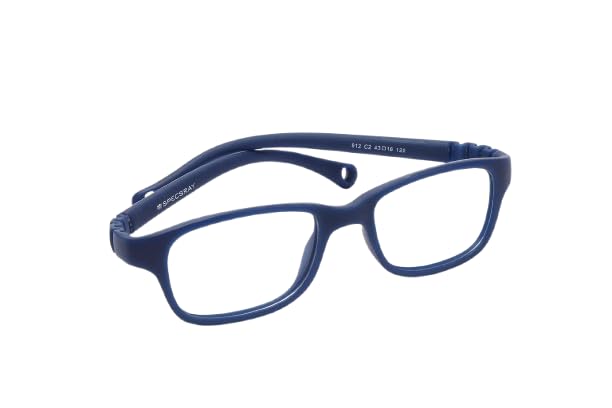 Kids Eyeglasses Frame | Lightweight Rectangle Optical Spectacle Frame for Boys & Girls | Flexible Durable TR Material | Co...