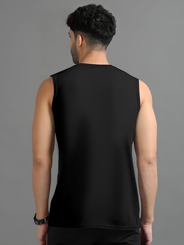 Image of Men's Tank Tops Sleeveless T-Shirt for Men's Gym Wear Vest Solid Stylish Round Neck Running Sando for Sports Workout Fitness & Casual Or Beach Wear (Pack of 1)