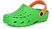 Produktbild Ladeheid Kinder Mädchen Jungen Eva Clogs Gartenclogs Gartenschuhe LA-CA-06 (Grün/Orange, 34/35 EU)