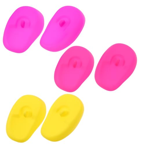 Homoyoyo 3 Cubiertas para Oídos de Silicona para Teñir Cabello de Oídos para Coloración Herramienta de Peluquería y Cómodas Protección para Ducha y Salones