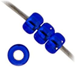 Miyuki Seed Bead 6/0 APX.22g - Cobalt Silver Lined Japanese Glass Seed Beads