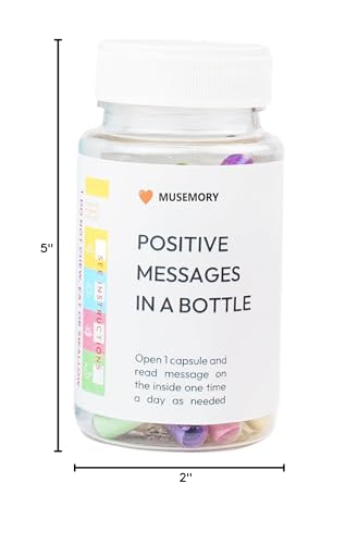 50 Positive Messages in Bottle,Anxiety Relief Items, Stress Relief, Self Care Kit for Mediation,Positive Affirmation Gifts for Women, Self Care Kit for Mediation, Unique Health and Wellness Gifts - Image 3