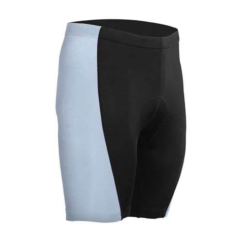 Men's Padded Bicycle Short, Cycling Shorts, Breathable, Moisture-Absorbent and Sweat-Wicking Light Steel Blue
