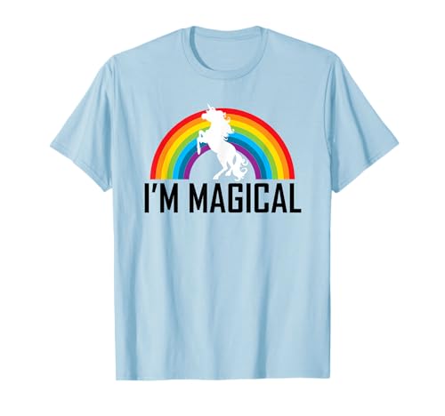 Unicorn I'm Magical Rainbow T Shirt for Girl Women Kids Gift...