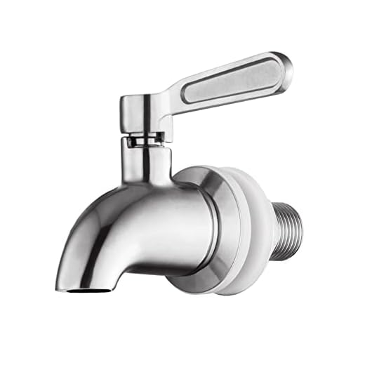 hgzaccompany Stainless Steel Spigot for Drink Dispenser, Replacement Metal Spigot for Beverage Dispenser, Water Dispenser Faucet, Food Grade Metal Spout.