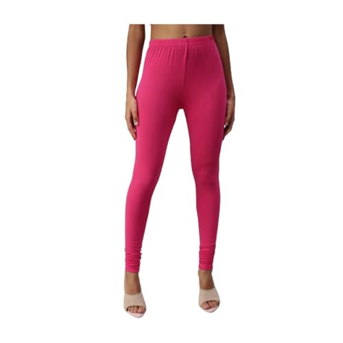 Image of Women's Slim Fit Cotton Lycra Churidar Leggings|Full Length|