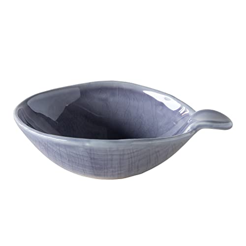 TAMAKI Seto T-957431 Coco Tonsui, Gray, 6.1 x 4.7 x 1.6 inches (15.5 x 12 x 4 cm), Ceramic, Microwave and Dishwasher Safe, Made in Japan