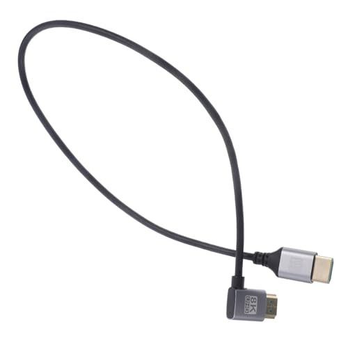 ifundom Right Angle Male to Male Video Cable for Computer and Tv Flexible Connector for Tight Spaces Design for Home Theater and Gaming Display Wire