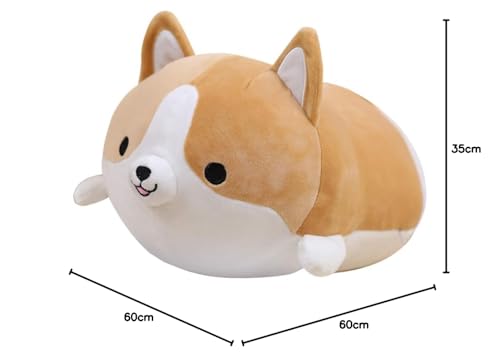 Anime Plüschtier Shiba Inu Kuscheltier Stofftier Shiba Plushie Spielzeug Kuscheltier Hund Tiere Spielzeug Süßer Plüsch Hund Spielzeug Plüschtier Weicher Plüsch Liegend Schlafplüsch 13,7 Zoll