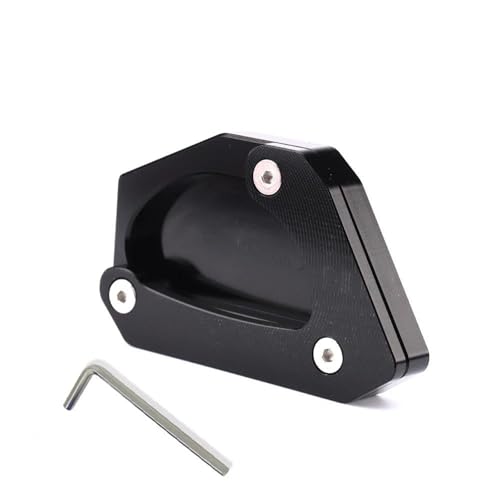Plaque support béquille Suzuki V-Strom 650 DL650 finition noire