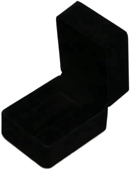 Rounded Corner Watch Box Suede Flip Cover Accessory Storage