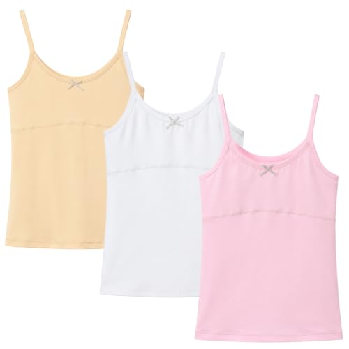 Image of Training Bras for Girls Tank Tops Built in Bra for 7-14 Years
