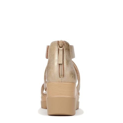 SOUL Naturalizer Women's, Goodtimes Wedge Sandal, Gold Faux Leather, 11 by Naturalizer - Image 3