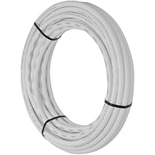 SharkBite 3/4 Inch x 100 Feet White PEX-B, PEX Pipe Flexible Water Tubing for Plumbing, U870W100