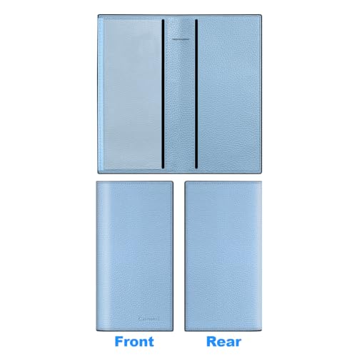 Image of CASMONAL Checkbook Cover for Women & Men, PU Leather Wallet RFID Blocking