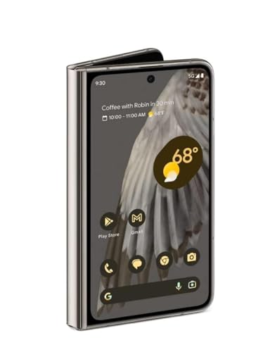 Google Pixel Fold 5G 256GB + 12GB RAM sbloccato di fabbrica, Dual SIM (Nano-SIM + eSIM), display pieghevole smartphone Android (porcellana) (ricondizionato)