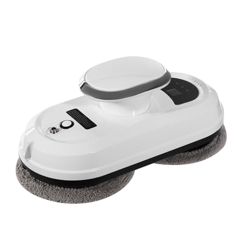 Robot Lavavetri, Con Telecomando, Robot Lavavetri Automatico, Navigazione Intelligente, Sistema Sicurezza E 10 Panni Per Pulire Finestre Incorniciate Case, Ufficio, Camere Classe, Ecc