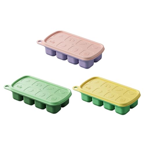 Set de 3 bandejas para cubitos de hielo con tapa miniatura 1