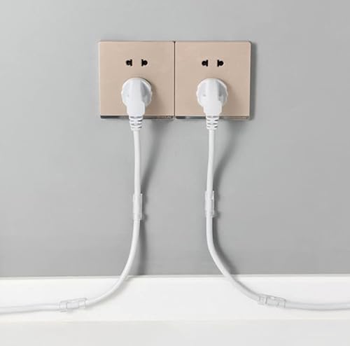 Kit 20 Clips Organizador Fixador Fios e Cabos Suporte Parede