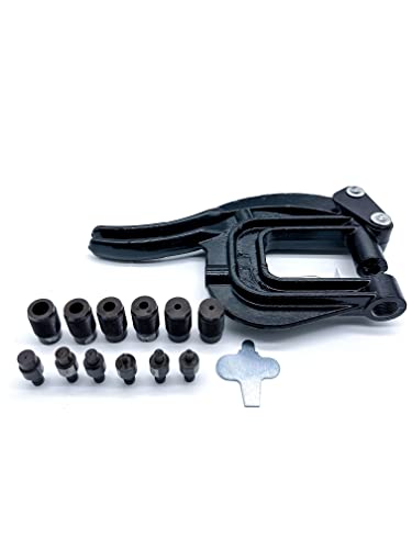 Metal Hand Punch Throat Portable Sheet Rivet Hole Auto Body Tool Adjustable Work Stop