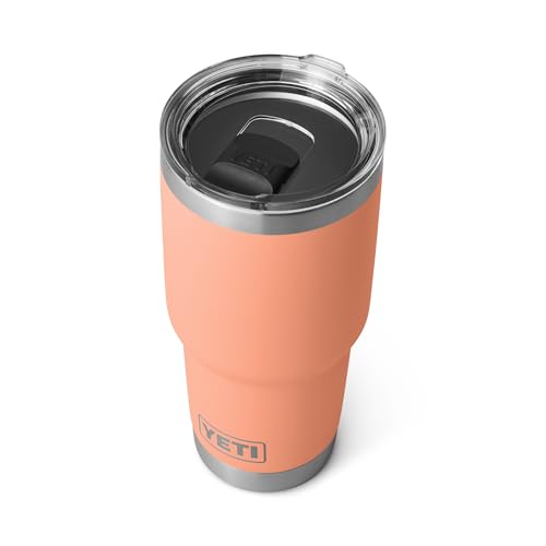 Image of YETI Rambler 30 oz Tumbler, Stainless Steel, Vacuum Insulated with MagSlider Lid, Low Country Peach