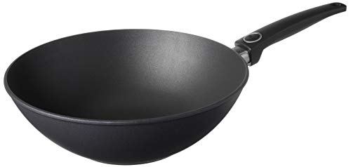 Woll Lite/Plus Diamond Reinforced Nonstick Scratch Resistant Cast AluminumWok, 11.75-Inch, Black