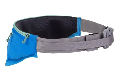 RUFFWEAR Trail Runner Gürtel, bequemer freihändiger Hüftgurt für On-Leash Running mit Ihrem Hund, verhedderungsfreier, robuster Hüftgurt mit Taschen, Blau, Small/Medium