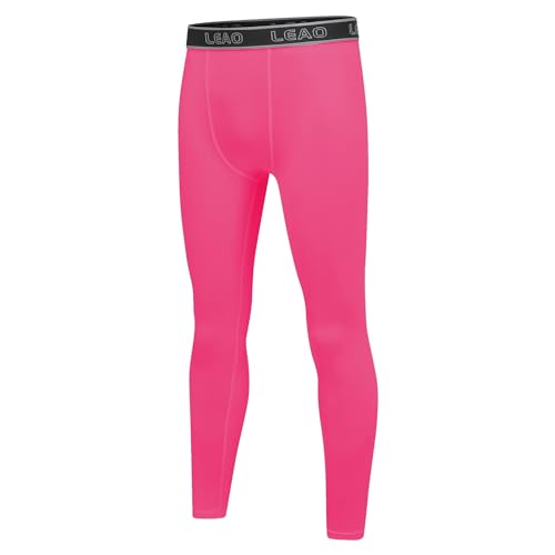 LEAO Leggings de compressão para meninos juvenis de lã de secagem rápida calças esportivas futebol b