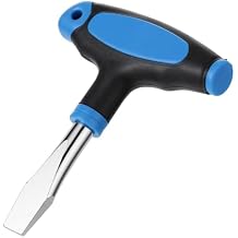 10mm T Handle Flat Head Screwdriver, T Handle Flathead Screw Drivers with Ergonomic Grip for Slotted Screws, Used on Quick Release Plate, Camera Tripod Monopod and General Maintenance