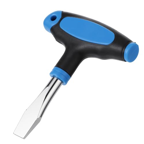 Image of BOHUIZ 10mm T Handle Flat Head Screwdriver, T Handle Flathead Screw Drivers with Ergonomic Grip for Slotted Screws, Used on Quick Release Plate, Camera Tripod Monopod and General Maintenance