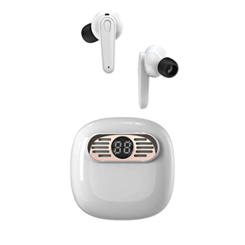 Bluetooth Kopfhörer,In Ear Kopfhörer Stereo Sound Kabellos Kopfhörer Bluetooth 5.1 Wireless Earbuds 32-Stunden Spielzeit IPX5 Wasserdicht mit Mikrofon für iPhone Cover