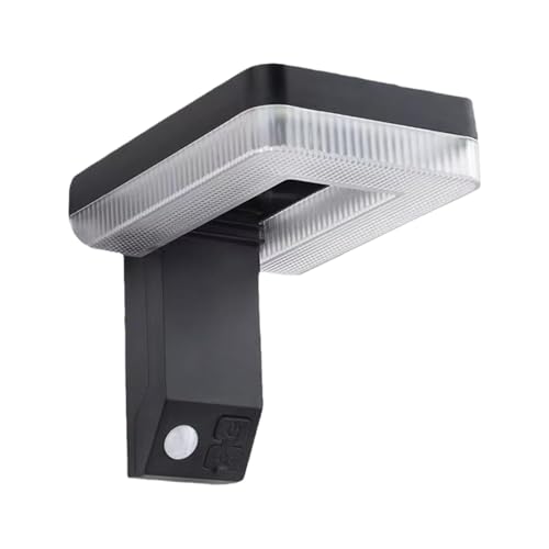 shjxi Luces solares impermeables con sensor de movimiento, luz de inundación giratoria ajustable, luz de pared alimentada por energía solar para calzadas, jardines, patios y soluciones de iluminación