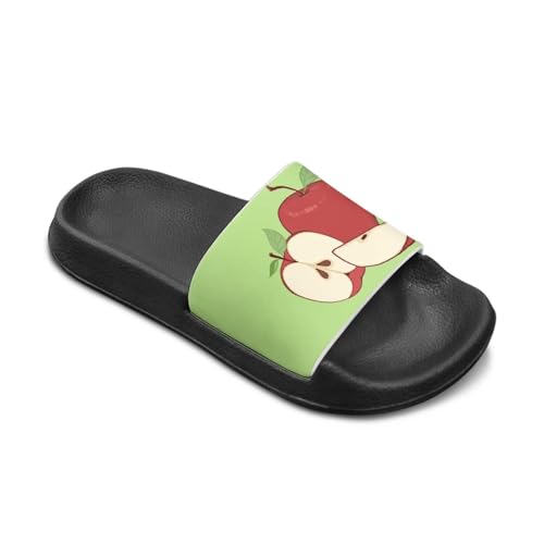 Howilath Fruit Print Slides for Girls Casual Summer Sandals Non-Slip Open Toe Pillow Slippers for Daily Walking Traveling2