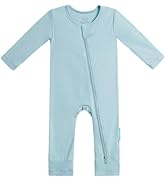 PurComfy Baby Long Sleeve Romper Jumpsuit, Premium Soft Rayon One Piece Pajamas Boy Girl 2-Way Zi...