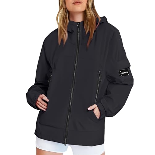 Parka impermeable de invierno mujer deportiva y reflectante estilo suelto