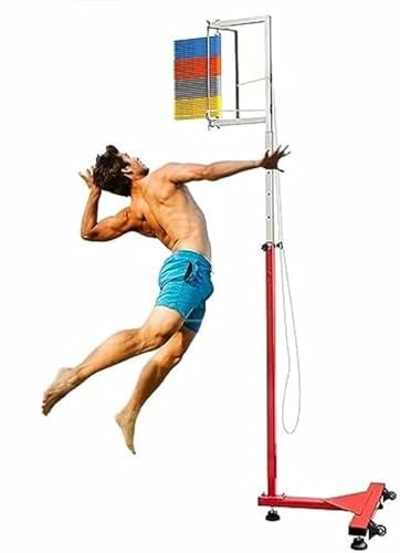 Probador de salto vertical y entrenador para gimnasios, ajustable de 5.6 a 11.8 pies, para voleibol, rendimiento deportivo, rehabilitación, ayuda de entrenamiento de salto