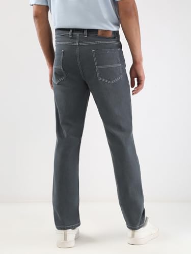Image of Urbano Fashion Men's Straight Fit Washed Jeans Stretchable
