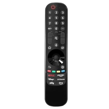MR23GA Magic Controle remoto com ponteiro e função de voz de substituição para LG Smart TV compatível com LG OLED evo B3 C3 G3 B4 G4 Series QNED75 QNED80 UR9000 UR340C Series UHD Smart TV MR23GA