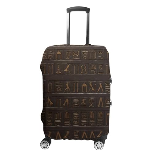 Ancient Egyptian Hieroglyph Luggage Cover Elastic Suitcase Protector Case Anti-Scratch Washable Baggage Covers Protector For Traveling, Aircraft Consignment M