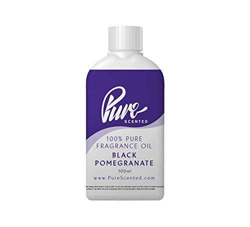 Black Pomegranate Fragrance Oil - 100ml Suitable for Candles, Wax Melts, Cosmetics, Diffusers, Soap (Black Pomegranate)