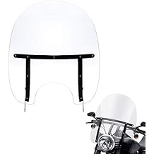 Clear Windshield Windscreen with Black Bracket Fit for 1994-later Harley Davidson Road King for 04-07 FLHRS Road King Special FLHRXS 2017-2025