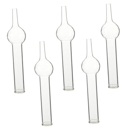 Zerodeko 5 Stück Kugel-Trockenrohre Glas