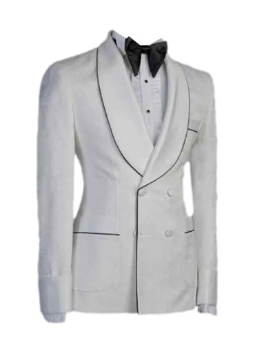 Blazer croisé jacquard pour homme veste de costume élégante