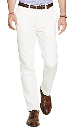 Lauren Ralph Lauren Men's White Classic Fit Chino Pants 36/30 BHFO 6332