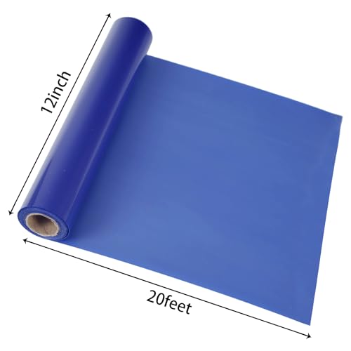 guangyintong Rolos de Vinil de Transferência de Calor Blue Puff Htv, 12
