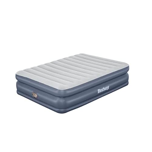 Bestway 80&Prime; x 60&Prime; x 20&Prime;/2.03m x 1.52m x 51cm Tritech QuadComfort Air Mattress Queen Built-in AC Pump