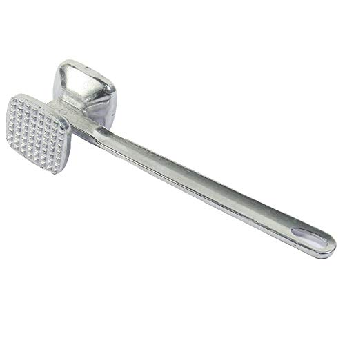 FineDecor Professional Aluminum Hammer Meat Tenderizer Steak Beef Chicken Pounders Cooking Tools Kitchen Accessories (Silver)